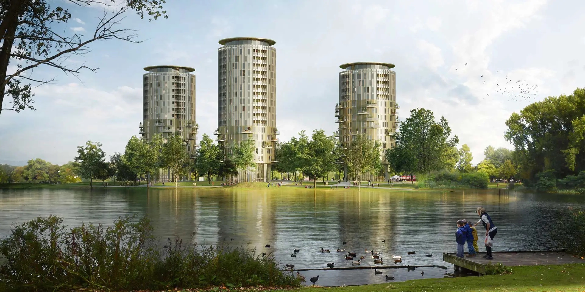 Torens van Brabantbad aan het Prins Hendrikpark