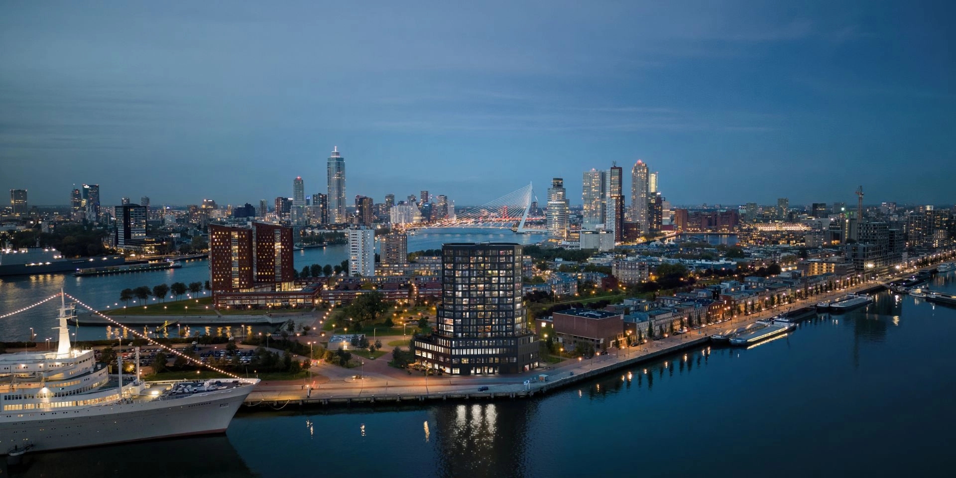 Nieuwbouw De Scharnier Katendrecht in Rotterdam