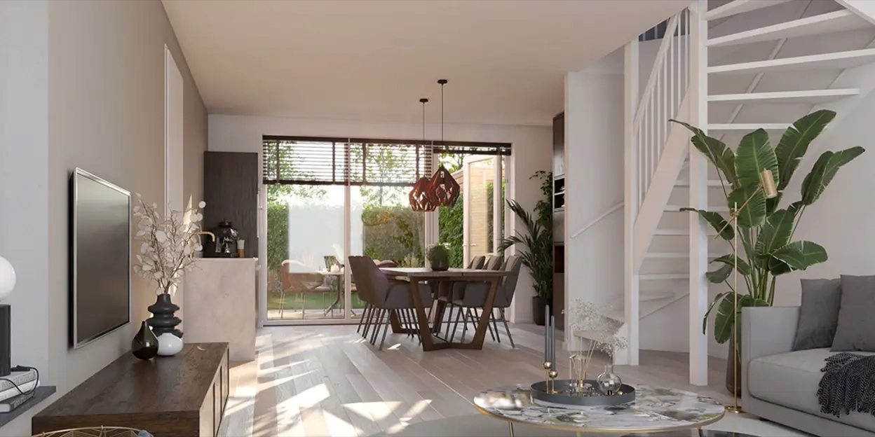 Interieurimpressie Voorhof comfortwoning Berkel-Enschot