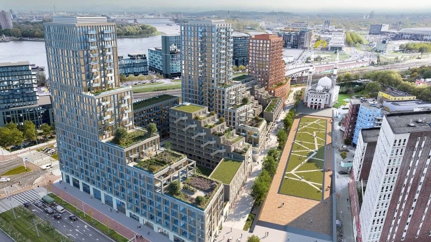 Locatie nieuwbouwwijk Atlas Rotterdam