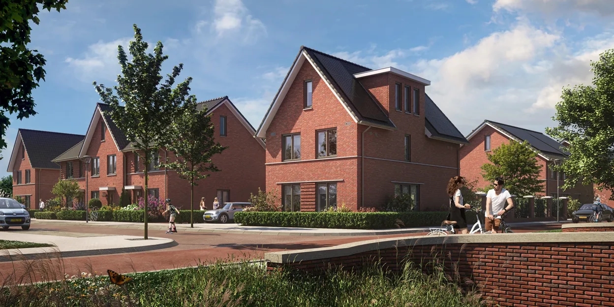 Vrijstaande woning met brug