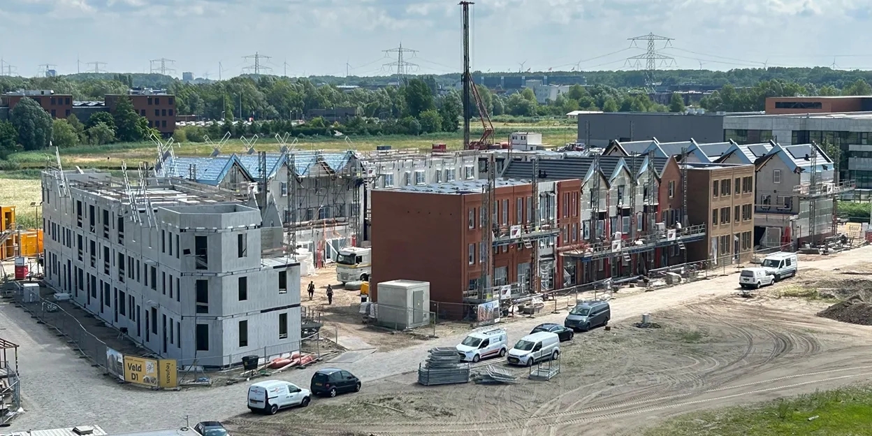 Nieuwbouwwoningen in aanbouw