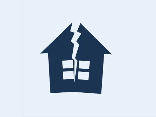 Gebroken huis icoon