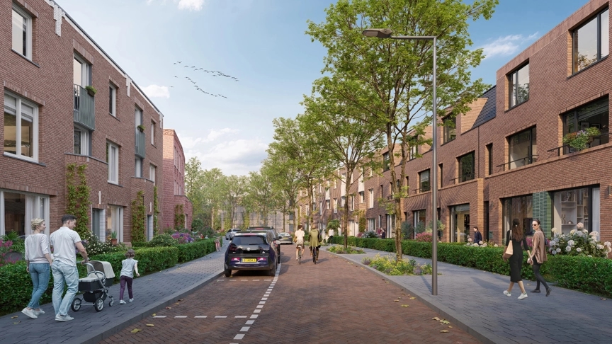 impressie deelgebied 'Aan de groene laan', 18 luxe woningen in Nieuw Kralingen