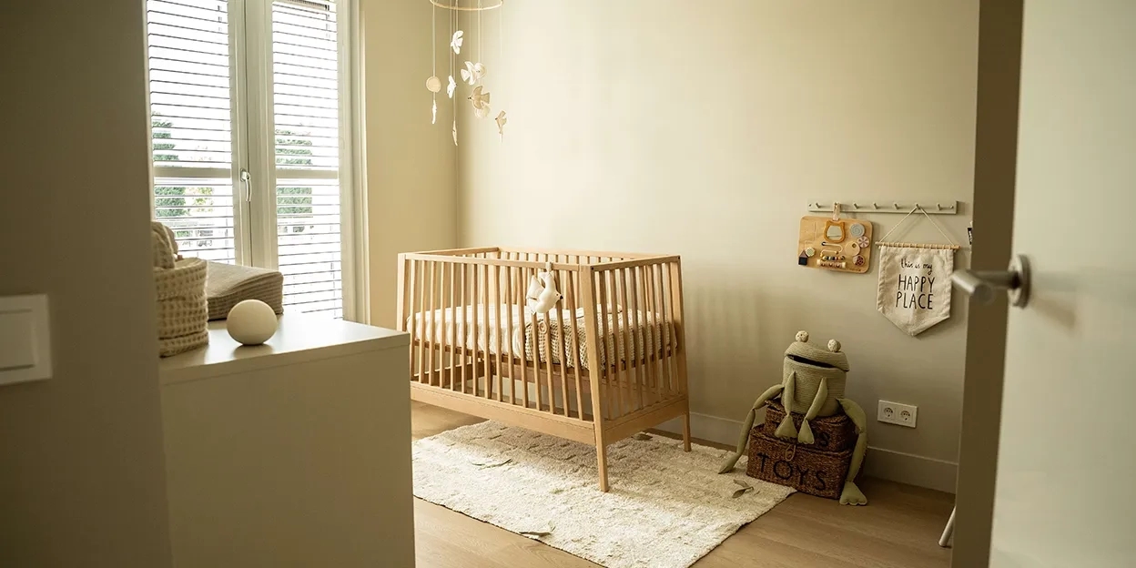 Gezellige kinderkamer in een nieuwbouwwoning