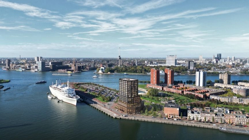 ligging locatie nieuwbouwproject de Scharnier Katendrecht