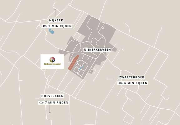 Bakkerswaard situatiekaart tekening