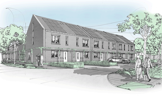 Doornsteeg Nijkerk tekeningen woningtypes